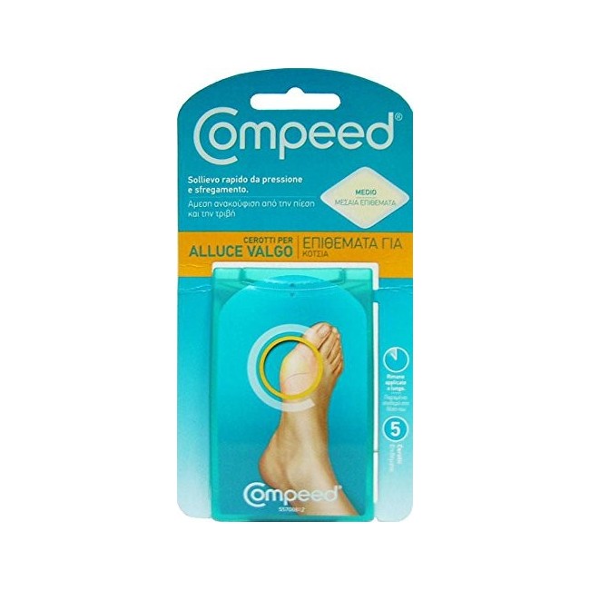 Compeed alluce valgo cerotti idrocolloidali 5 pezzi Compeed alluce valgo cerotti idrocolloidali 5 pezzi