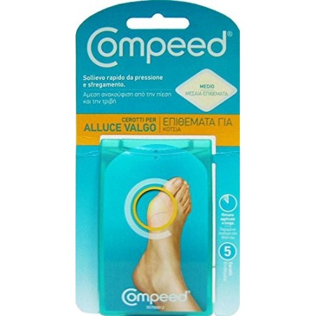 Compeed alluce valgo cerotti idrocolloidali 5 pezzi Compeed alluce valgo cerotti idrocolloidali 5 pezzi