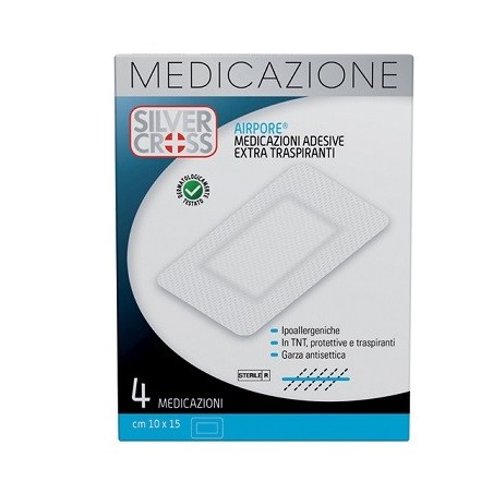 Silvercross airpore medicazione 10x15cm 4 pezzi Silvercross airpore medicazione 10x15cm 4 pezzi