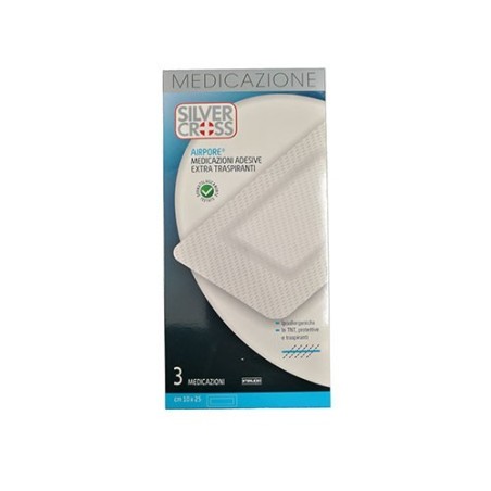 Silvercross airpore medicazione 10x25 cm 3 pezzi Silvercross airpore medicazione 10x25 cm 3 pezzi