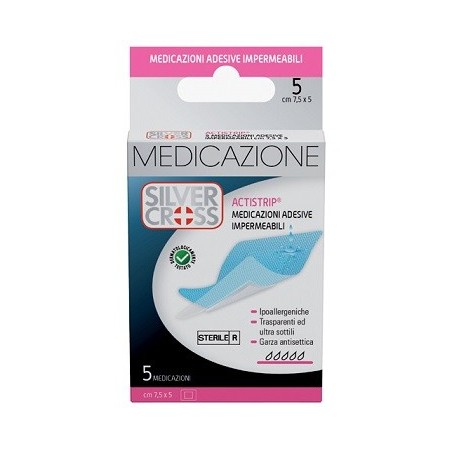 Silvercross actistrip medicazione adesiva 7,5x5cm 5 pezzi Silvercross actistrip medicazione adesiva 7,5x5cm 5 pezzi