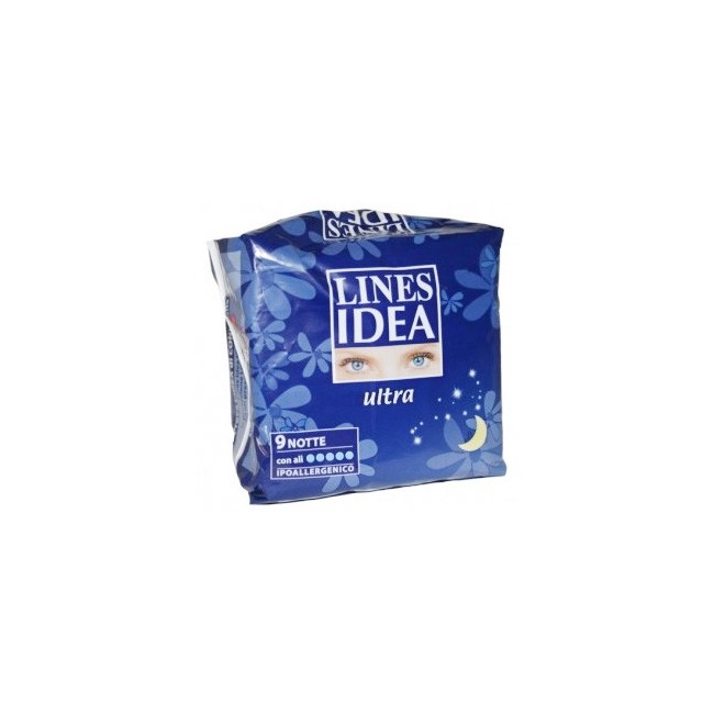 Lines idea ultra notte assorbenti con ali 90 pezzi Lines idea ultra notte assorbenti con ali 90 pezzi