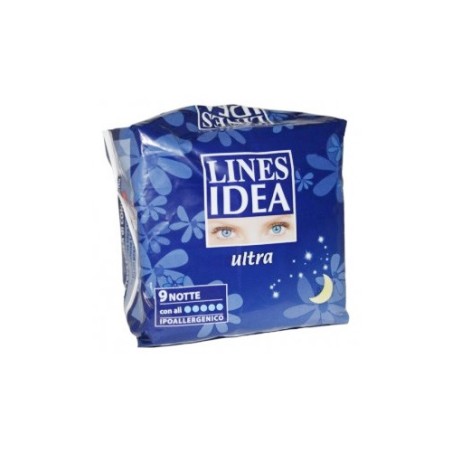 Lines idea ultra notte assorbenti con ali 90 pezzi Lines idea ultra notte assorbenti con ali 90 pezzi