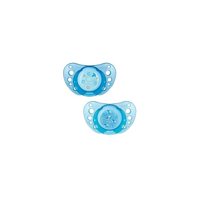 Chicco succhietto physio air blu lattice 0m+ 2 pe