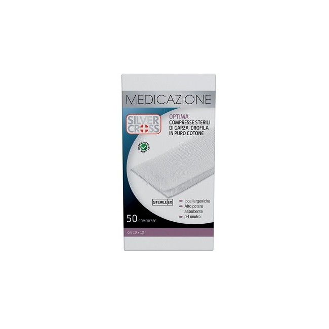 Silvercross Garza cotone 10x10cm 50 pezzi