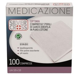 Silvercross Compresse Sterili Garza tnt 10x10cm 100 pezzi