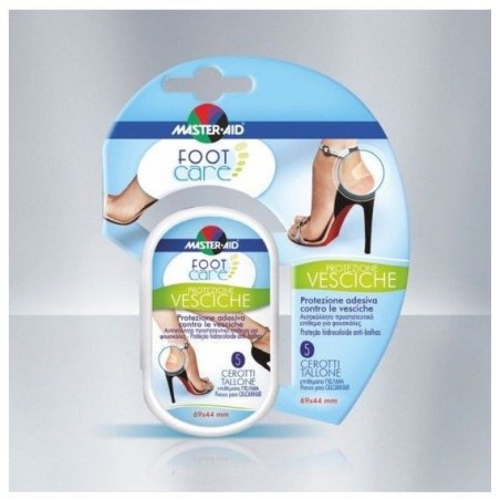 Master-aid vesciche protezione tallone 69x44mm 5 pezzi