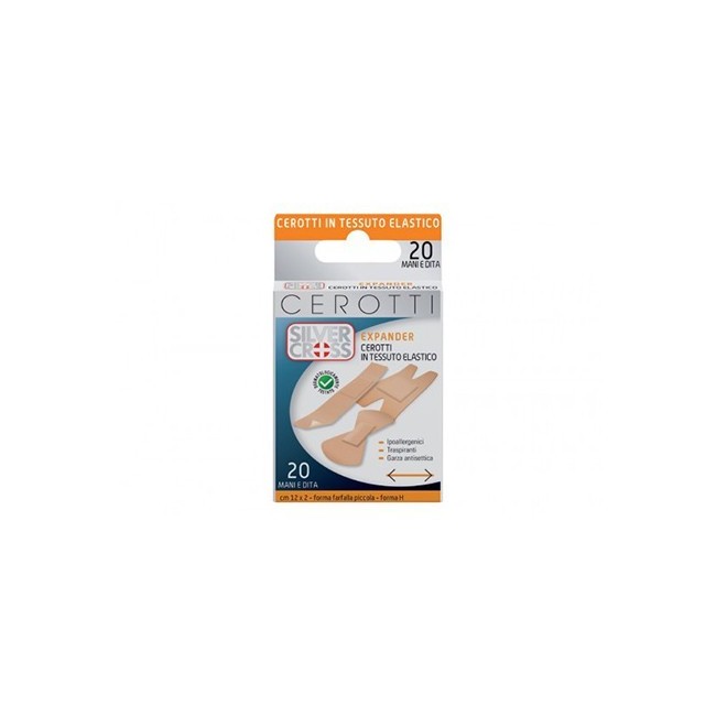 Silvercross Cerotti expander mani e dita 20 pezzi Silvercross Cerotti expander mani e dita 20 pezzi