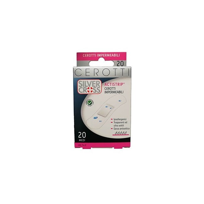 Silvercross actistrip cerotti medi impermeabili 20 pezzi Silvercross actistrip cerotti medi impermeabili 20 pezzi