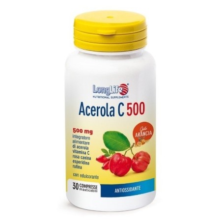 Longlife acerola c500 arancia integratore 30 compresse