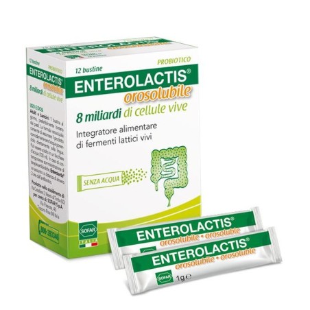 Enterolactis 8 miliardi 12 bustine orosolubili Enterolactis 8 miliardi 12 bustine orosolubili