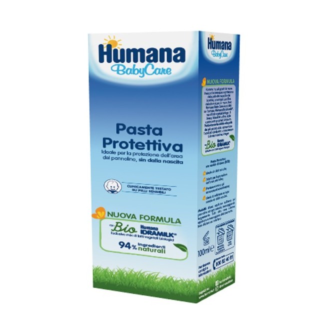 Humana baby care pasta protettiva pelle sensibile tubo 100 ml Humana baby care pasta protettiva pelle sensibile tubo 100 ml