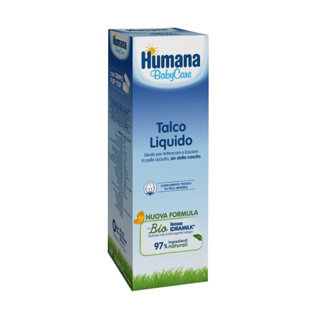 Humana baby care talco liquido rinfrescante per bambini 100 ml Humana baby care talco liquido rinfrescante per bambini 100 ml