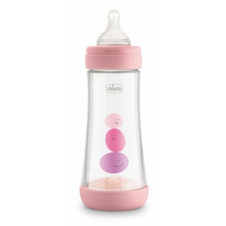 Chicco biberon perfect 5 girl 300 ml in silicone 3 fori flusso veloce Chicco biberon perfect 5 girl 300 ml in silicone 3 fori flusso veloce