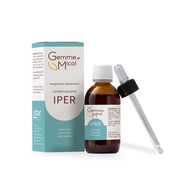 Sitar Gemme di micol IPER estratto gliceralcolico gocce 30ml Sitar Gemme di micol IPER estratto gliceralcolico gocce 30ml