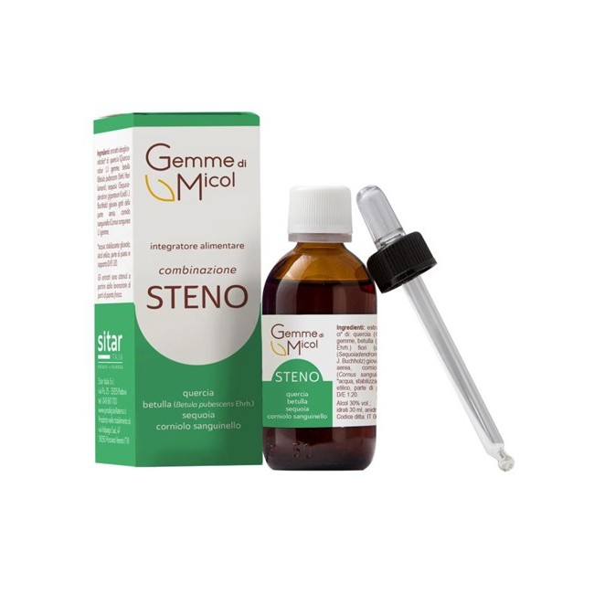 Sitar Gemme di micol steno estratto idroalcolico gocce 30 ml Sitar Gemme di micol steno estratto idroalcolico gocce 30 ml