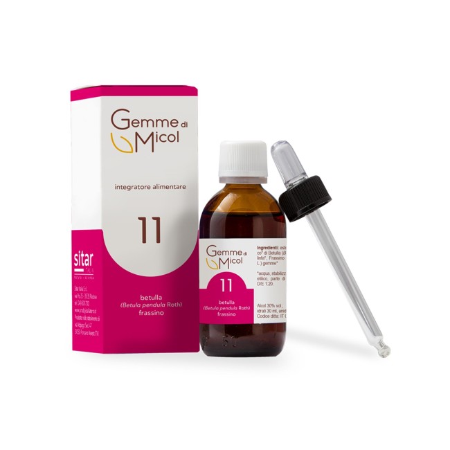 Sitar Gemme di micol 11 estratto gliceralcolico gocce 30ml Sitar Gemme di micol 11 estratto gliceralcolico gocce 30ml