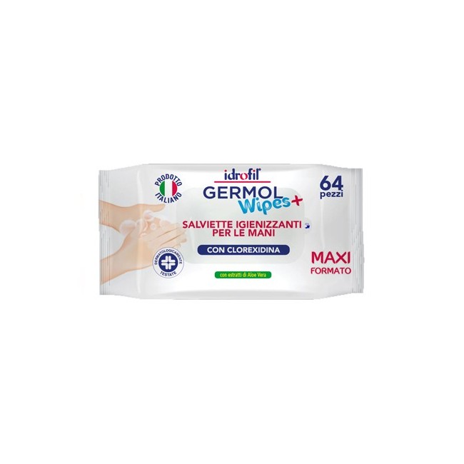 Germolwipes salviettine igienizzanti mani 64 pezzi