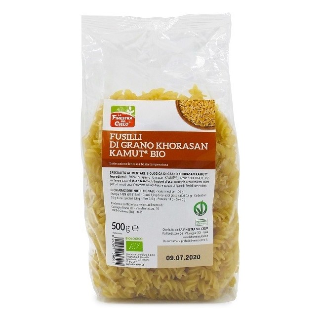 La Finestra sul Cielo Fusilli di farro alimento bio 500 g La Finestra sul Cielo Fusilli di farro alimento bio 500 g