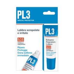 Pl3 balsamo riparatore labbra sos con astuccio 7,5 ml