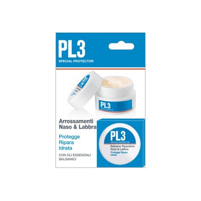 Pl3 balsamo riparatore naso labbra con astuccio 7 g Pl3 balsamo riparatore naso labbra con astuccio 7 g
