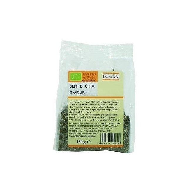 Semi Di Chia Bio 150g Salvia Hispanica Semi Di Chia Bio 150g Salvia Hispanica