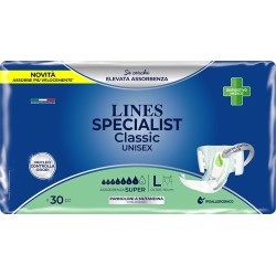 Lines specialist classic super Pannolone a mutanda mg 30 pezzi