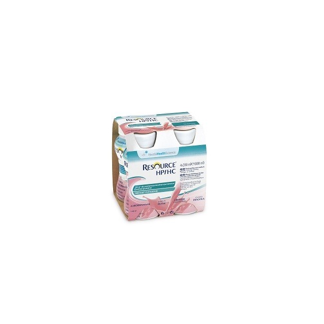 Nestlè Resource hp hc fragola 4 bottiglie 200 ml Nestlè Resource hp hc fragola 4 bottiglie 200 ml