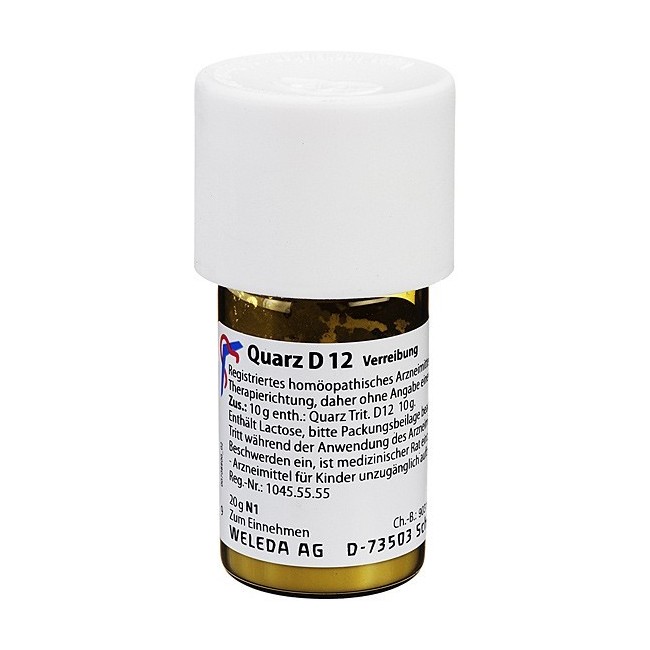 Weleda quarz d12 trituration polvere 20 g Weleda quarz d12 trituration polvere 20 g