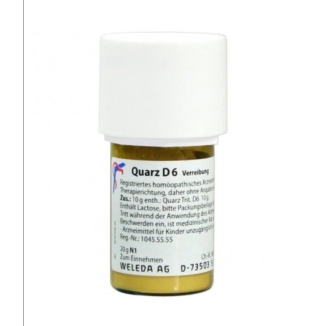 Weleda Quarz d6 20g polvere medicinale omeopatico Weleda Quarz d6 20g polvere medicinale omeopatico