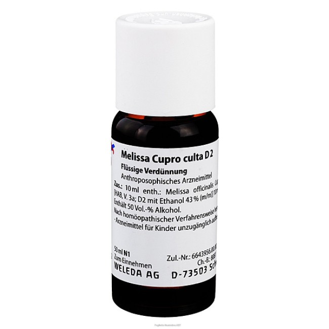 Weleda melissa cupro culta d2 1% gocce 50 ml