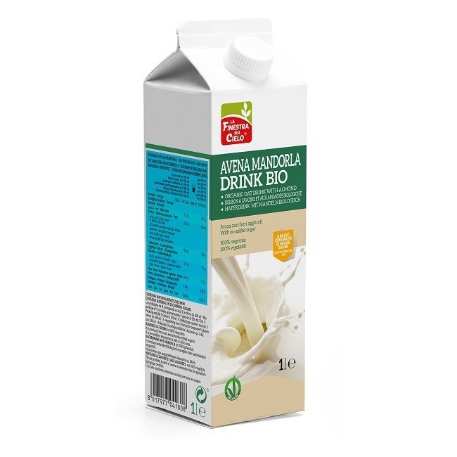 La finestra sul cielo Bevanda avena con mandorla bio 1 litro La finestra sul cielo Bevanda avena con mandorla bio 1 litro