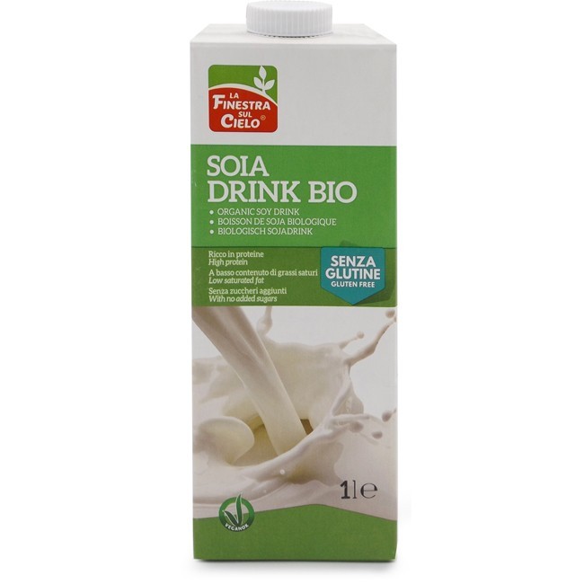 La finestra sul cielo bevanda soia drink senza glutine bio 1 litro La finestra sul cielo bevanda soia drink senza glutine bio 1 litro