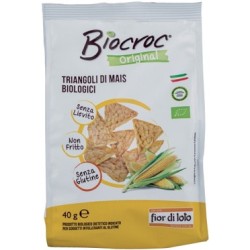 Fior di loto biocroc triangoli di mais bio 40 g