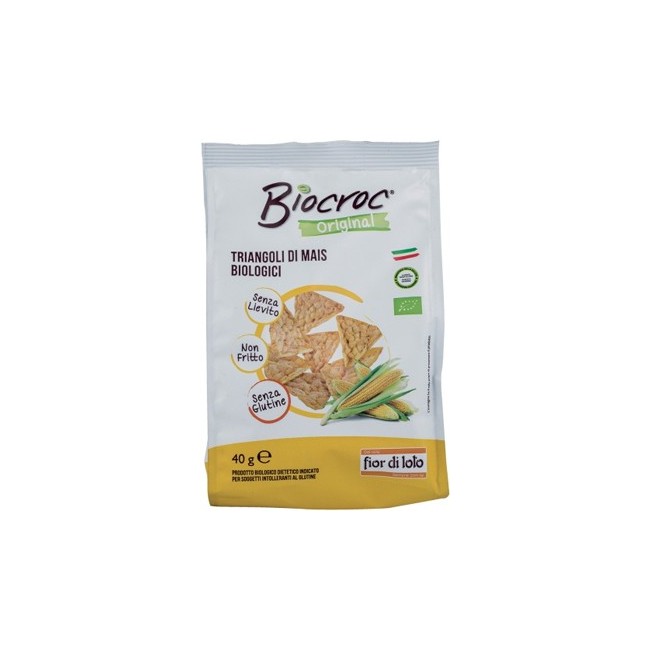 Fior di loto biocroc triangoli di mais bio 40 g Fior di loto biocroc triangoli di mais bio 40 g