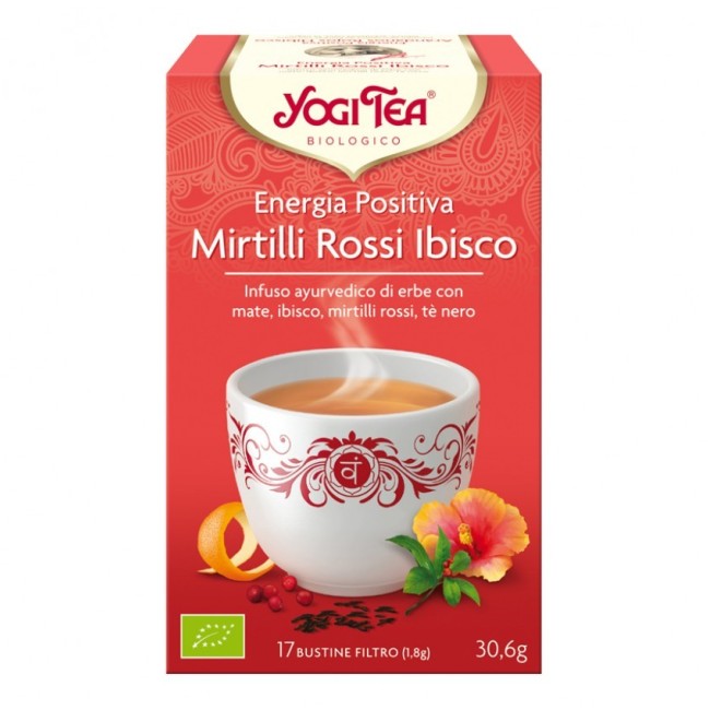 Yogi tea mirtillo rosso e ibisco 17 bustine Yogi tea mirtillo rosso e ibisco 17 bustine