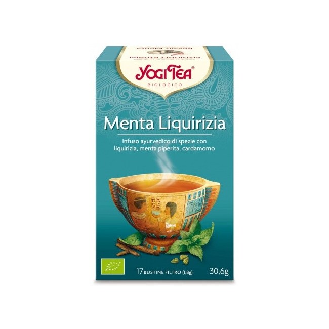Yogi tea menta liquirizia tisana ayurvedica bio 17 filtri Yogi tea menta liquirizia tisana ayurvedica bio 17 filtri