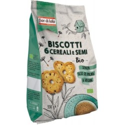 Fior di loto Biscotti ai 6 cereali e semi alimento biologico