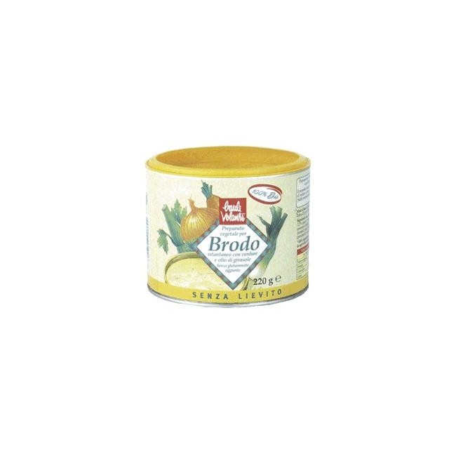 Baule Volante Brodo vegetale polvere senza lievito 220 g Baule Volante Brodo vegetale polvere senza lievito 220 g