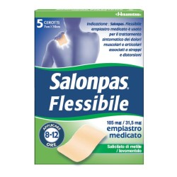 Hisamitsu Italia Salonpas flessibile 5 cerotti 7x10cm per dolori