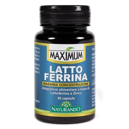 Naturando Maximum lattoferrina integratore 30 capsule Naturando Maximum lattoferrina integratore 30 capsule