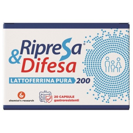 Ripresa & difesa lattoferrina pura 200 20 capsule gastroresistenti Ripresa & difesa lattoferrina pura 200 20 capsule gastroresistenti