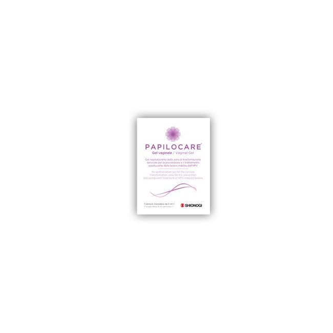Shionogi Papilocare gel vaginale 7 cannule monodose da 5 ml