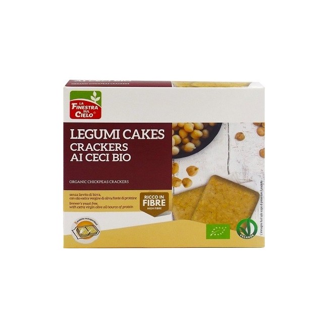 La Finestra sul cielo Legumicakes-crackers di ceci 250 gr La Finestra sul cielo Legumicakes-crackers di ceci 250 gr