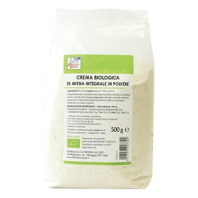 La Finestra sul cielo crema di avena integrale bio 500 g La Finestra sul cielo crema di avena integrale bio 500 g