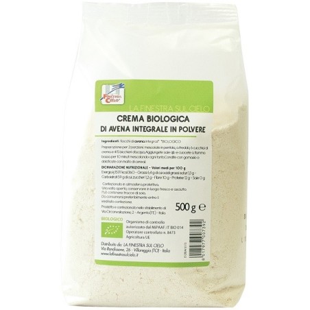 La Finestra sul cielo crema di avena integrale bio 500 g La Finestra sul cielo crema di avena integrale bio 500 g