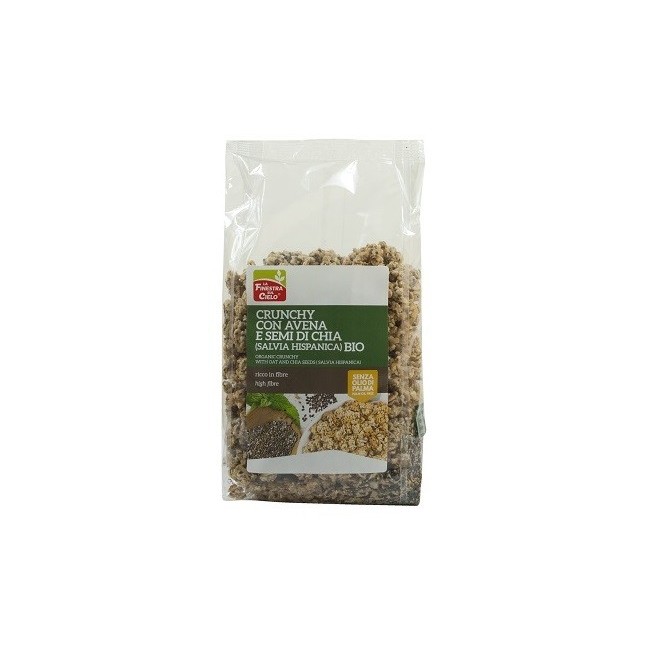 La Finestra sul cielo crunchy con avena e semi di chia bio 375 gr La Finestra sul cielo crunchy con avena e semi di chia bio 375 gr