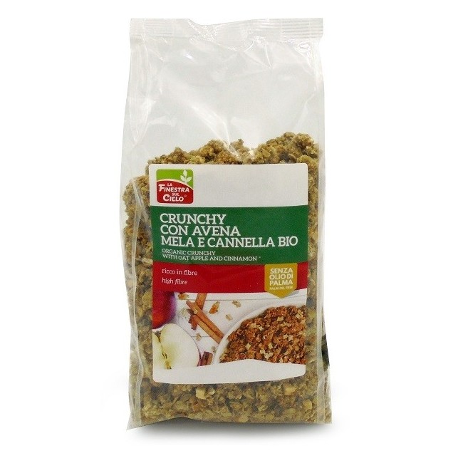 La Finestra sul cielo crunchy con avena mela cannella 375 mg La Finestra sul cielo crunchy con avena mela cannella 375 mg