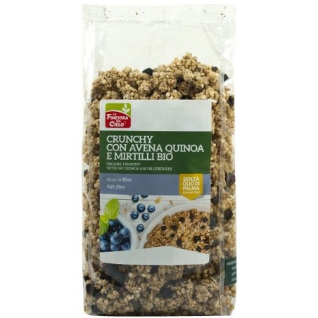 La Finestra sul cielo crunchy con avena quinoa e mirtilli 375 gr