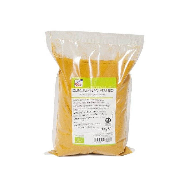 La Finestra sul cielo curcuma bio polvere confezione 1 kg La Finestra sul cielo curcuma bio polvere confezione 1 kg